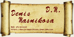 Denis Masnikosa vizit kartica